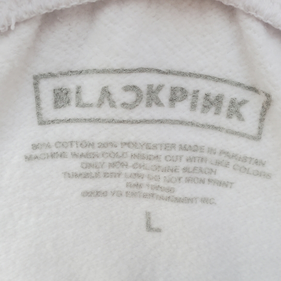 BLACKPINK WHITE UNISEX SWEATPANTS FEATURING LOVESICK GIRLS GRAPHICS - Picture 5 of 6